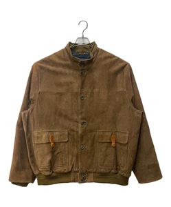 Men's Brown Leather Blouson by Brooks Brothers, Size XXL - Picture 1 of 7