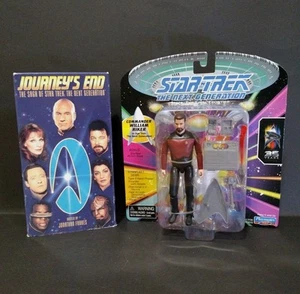 Lot of 2 - Star Trek: Next Gen - Journey's End (1995, VHS) Riker (SEALED FIGURE) - Imagen 1 de 21