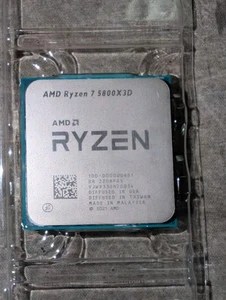 AMD Ryzen 7 5800X3D 8-core 16-thread 3.4-4.5Ghz 3-level cache 96MB CPU *READ* - Photo 1/2