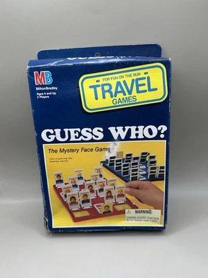 Juego de viaje Guess Who 1989 de Milton Bradley completo nuevo en caja Foto 1 de 4