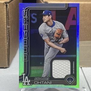 Parche de camiseta usada para juegos de foilboard arco iris Shohei Ohtani #400 Topps serie 2 2025 - Imagen 1 de 2