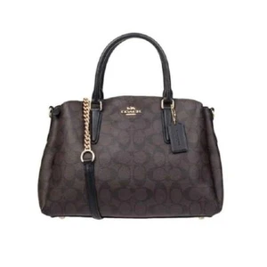 Coach Sage Carryall Signature Canvas Bag Shoulder Crossbody Purse Classic - Picture 1 of 16