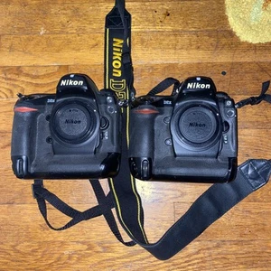 Nikon Digital Camera Lot - D2X & D2H - Both Body Only - Comes W Straps - Picture 1 of 12