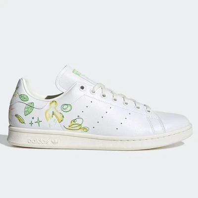 NWT Disney x adidas | Stan Smith Tinkerbell Peterpan White Sneakers, Mens 11 - Image 1 of 4