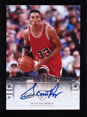 2016 Leaf Sports Heroes Silver Spectrum /5 Scottie Pippen #BA-SP1 Auto HOF - Imagem 1 de 2