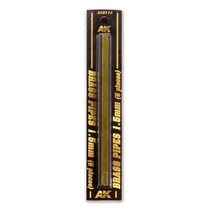AK Interactive - Brass Pipes 1.5mm, 5 Units AK9114 - Picture 1 of 4