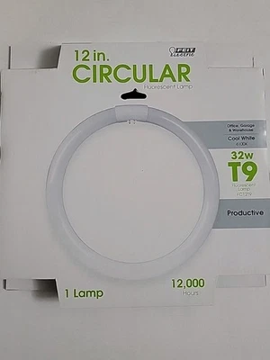 Feit Electric 12 In Circular Circle Fluorescent Lamp 32w T9 Cool White FC12T9 - Image 1 of 3