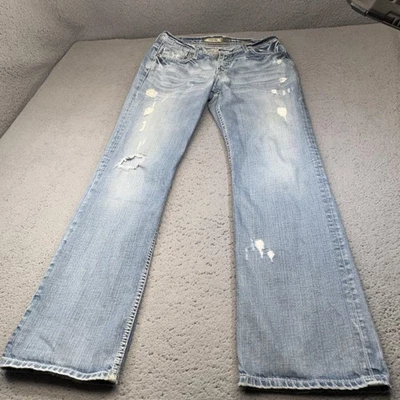 Pantalones de mezclilla BKE Carter para hombre 33x34 lavado claro corte bota hebilla relajada Foto 1 de 4