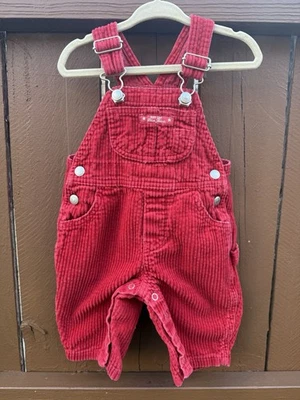 Mono de pana rojo Baby Gap vintage talla 3-6M unisex 100 % algodón Foto 1 de 4