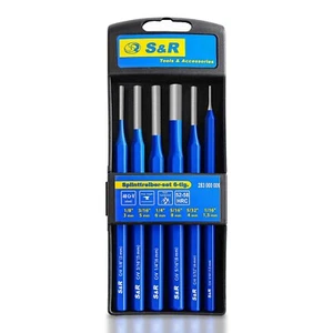 S&R Splinttreiber Satz 6-tlg. aus Chrom-Vanadium Stahl, gehärtet, - Bild 1 von 9