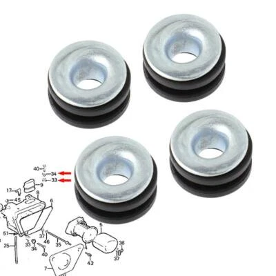 Fender Mount Rubber Grommets For Honda CR250M XL250 CR125 CB125 61103-357-000 - Image 1 of 4