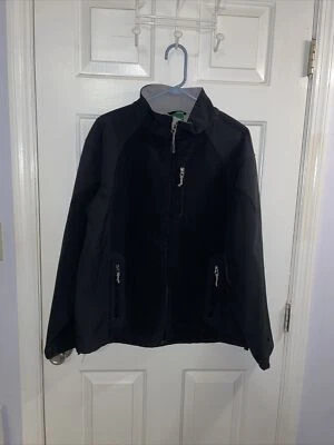 CABELA'S Full Zip Up Long Sleeve Black Softshell Windbreaker Jacket Mens Large - Image 1 of 4