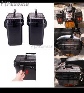 ALMACENAMIENTO DE MOTOCICLETAS 2X Caja Lateral Izquierda Derecha Estuche Lateral Aluminio Bolsa de Sillín - Imagen 1 de 8