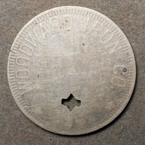 Coal: Mulga AL 2013-A100, Woodward Iron Co., R-7, copper nickel, worn - Picture 1 of 2