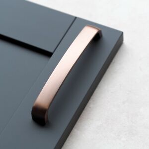 Copper Kitchen Cupboard Handles Knob Brushed Rose Gold Drawer Pulls 128mm 160mm