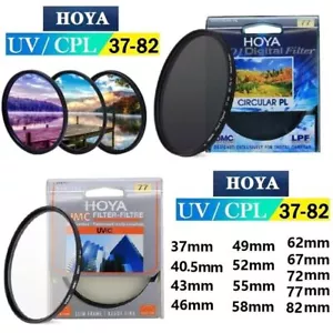HOYA UV(C) /CPL Digital HMC 49 52 55 58 62 67 72 77 82mm Slim Camera Lens Filter - Picture 1 of 23