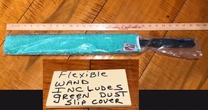 Rubbermaid HYGEN Q850 Dusting Wand Quick-Connect & Green Microfiber Sleeve New - Picture 1 of 8