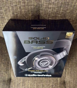 Audio-Technica ATH-WS1100 Hi-Res correspondiente Auriculares Bajo Sólido Japón NUEVO - Imagen 1 de 1