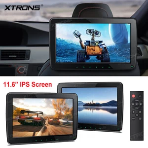 2X Slim 11.6" IPS Screen Car Headrest Monitor Player HDMI USB 1080P Video MP5 UK - Picture 1 of 15