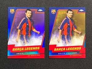 2022-23 Topps Chrome FC Barcelona Hristo Stoichkov /15 /50 Barca Legends 2x LOT - Bild 1 von 2
