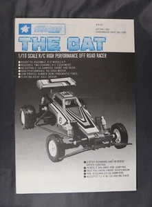 1987 Traxxas Vintage, Original RC Build Manual THE CAT Instructions - Imagen 1 de 2