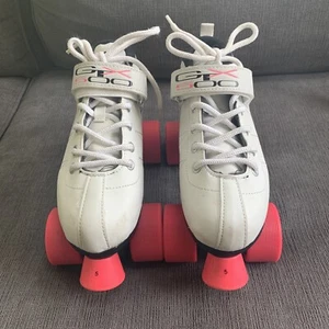 Pacer GTX 500 Derby Style Quad Rollschuhe weiß pink Damengröße 5 - Bild 1 von 6