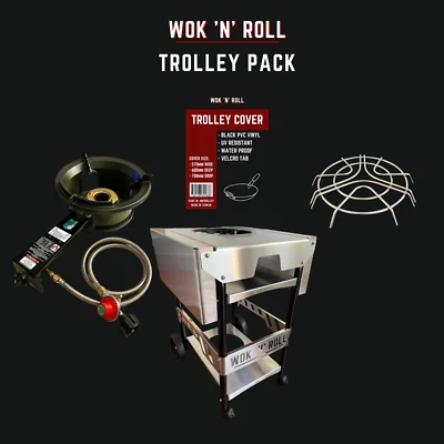 Wok 'n' Roll Wok Burner & Trolley Pack - image 1 of 4