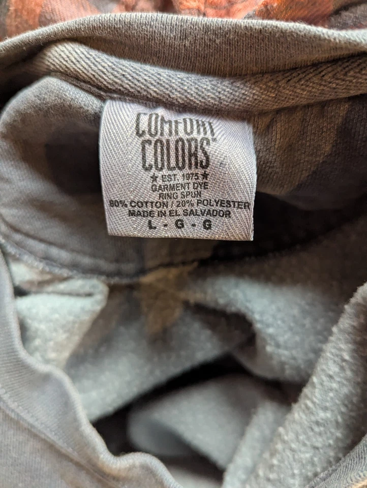 Comfort Colores Hombre Grande Gris Azul Jersey Camisa Foto 1 de 1