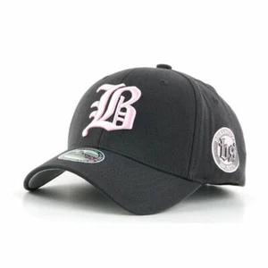 Unisex Mens Womens BS Spandex Stretch Fit Hats Baseball Cap Gray/Pink M-XL - Picture 1 of 11