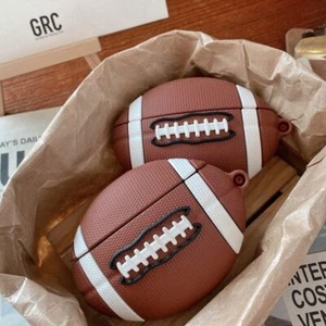 Funda de silicona para rugby/fútbol americano/fútbol para Apple AirPods 1 2 3 Pro - Imagen 1 de 7