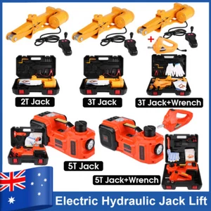 2T/3T/5Ton Car Automotive Electric Hydraulic Jack Lift Remote + Impact Wrench AU - Picture 1 of 17