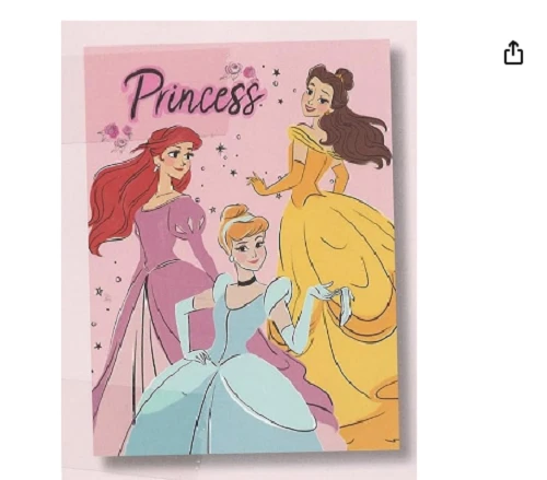 Plaid Principesse Disney in Pile coral 100x150 cm - Immagine 1 di 1