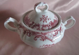 Villeroy And Boch Valéria Red Faience Sugar Bowl - Picture 1 of 5