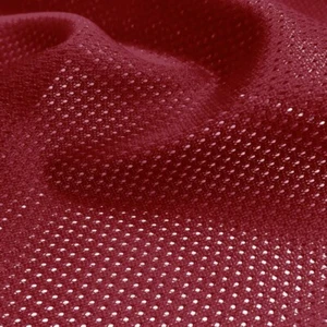Burgundy Athletic Micro Mesh Jersey (By The Yard 36'' X 60'') Sportswear. - Picture 1 of 1
