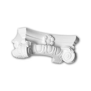 PROFHOME 115006 semicolumnas capitel columna elemento decorativo decoración estuco - Imagen 1 de 5