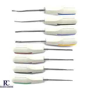 Dental Root Elevators Oral Surgery Luxating Tooth Loosening Instruments Set Of 8 - Picture 1 of 9