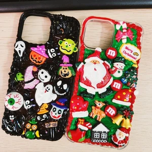 for Galaxy A14 A15 A55 A35 S24 Ultra Case Bling Cartoon Xmas Halloween Gift Case - Picture 1 of 33