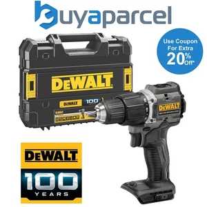 Dewalt DCD100N Black 18v XR Brushless Compact Combi Hammer Drill 100 Year + Case - Picture 1 of 11