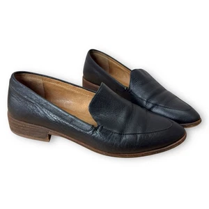 Madewell The Frances Loafers Flats Black Leather Women Size 7 Closet Staple - Picture 1 of 8