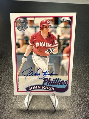 2024 Topps John Kruk 89BA-JK 1989 35 aniversario automático Philadelphia Phillies Foto 1 de 2