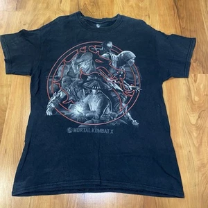 Mortal Kombat X Video Game Movie Graphic T Shirt Sz L - Picture 1 of 5