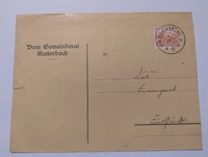 Deutsches Reich Beleg Wilhermsdorf 1933 Gemeinderat Katterbach - Bild 1 von 4