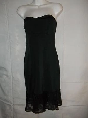 Ladies Size M Symphony Lace Up Strapless Lace Hem Sexy Night Clubbing Dress  - Image 1 of 4