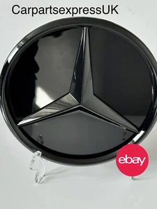 New Mercedes-Benz Black Convex Grille Emblem W205, W176,W207 OEM PN-A0008880060 - Picture 1 of 17