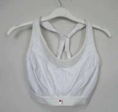 New Womens Sweaty Betty Ultra Run Sports Bra White Size 32A - image 1 of 3