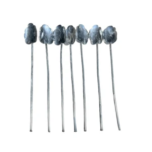 Sterling Silber Eisteelöffel Rührstäbchen Stück Set 925 7 Mexiko Handarbeit Vintage - Bild 1 von 9