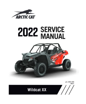 Manual de servicio Arctic Cat Wildcat XX | 2022 | CD ENVIADO POR CORREO O USB Foto 1 de 4