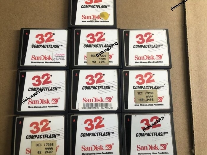 10 Pack Of 32MB CompactFlash Memory Cards - Unbranded SanDisk Compatible (Used, Fully Functional) 13 thumbnail image
