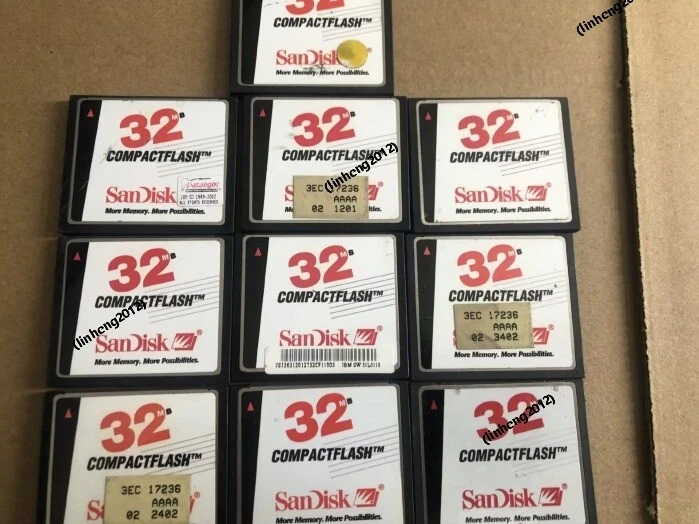 10PCS  Sandisk   CompactFlash Card  32MB CF Memory card  （White version） - Image 1 of 1
