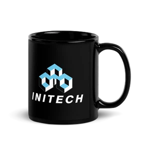 Initech Kaffeebecher (schwarz) - Umarmen Sie Ihren inneren Bürobereich Fan - Bild 1 von 7